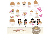 Kawaii Dalgona Coffee Digital Papers, a Pattern Graphic by JennyL Designs (Thumbnail 2 of 9)
