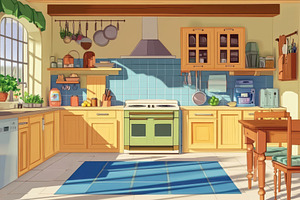 Bright and inviting kitchen interior, a Photo by Iftikhar Alam