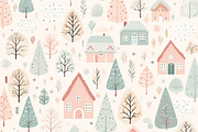 Winter Christmas Pattern, a Pattern Graphic by Printable Treasure (Thumbnail 2 of 5)
