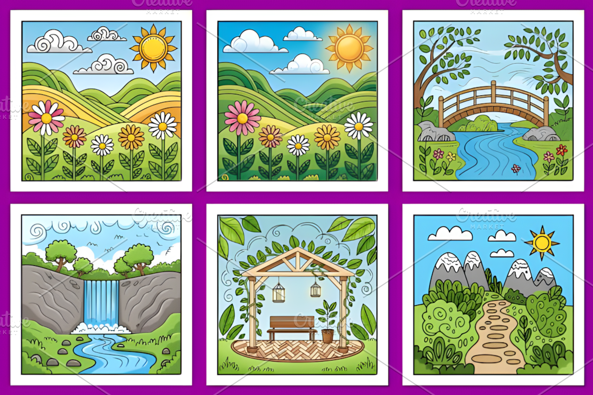 Bold Easy Stress Relief Coloring, a Decorative Illustration by Coco Bloom (Photo 3 of 5)