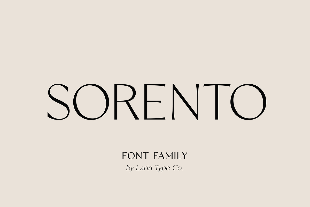 Sorento | Font Family, a Sans Serif Font by Larin Type Co. (Photo 1 of 15)
