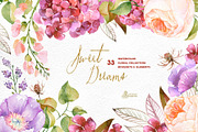 Sweet Dreams. Floral Collection, an Illustration by OctopusArtis (Thumbnail 1 of 4)