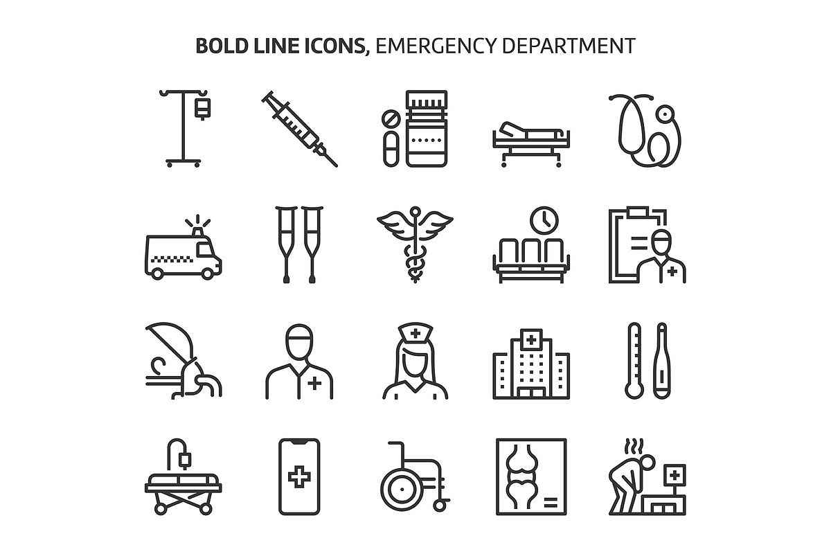 Bold Line Icons, an Outline Icon by Howcolour (Photo 8 of 151)