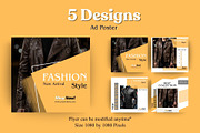 5 Urban Fashion Promo Flyer Pack, a Social Media Template by Crox Studio | Digital (Thumbnail 1 of 4)