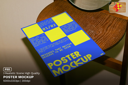 Thai Corner Poster Mockup - VOL 4, a Mockup by Simetrica Labs