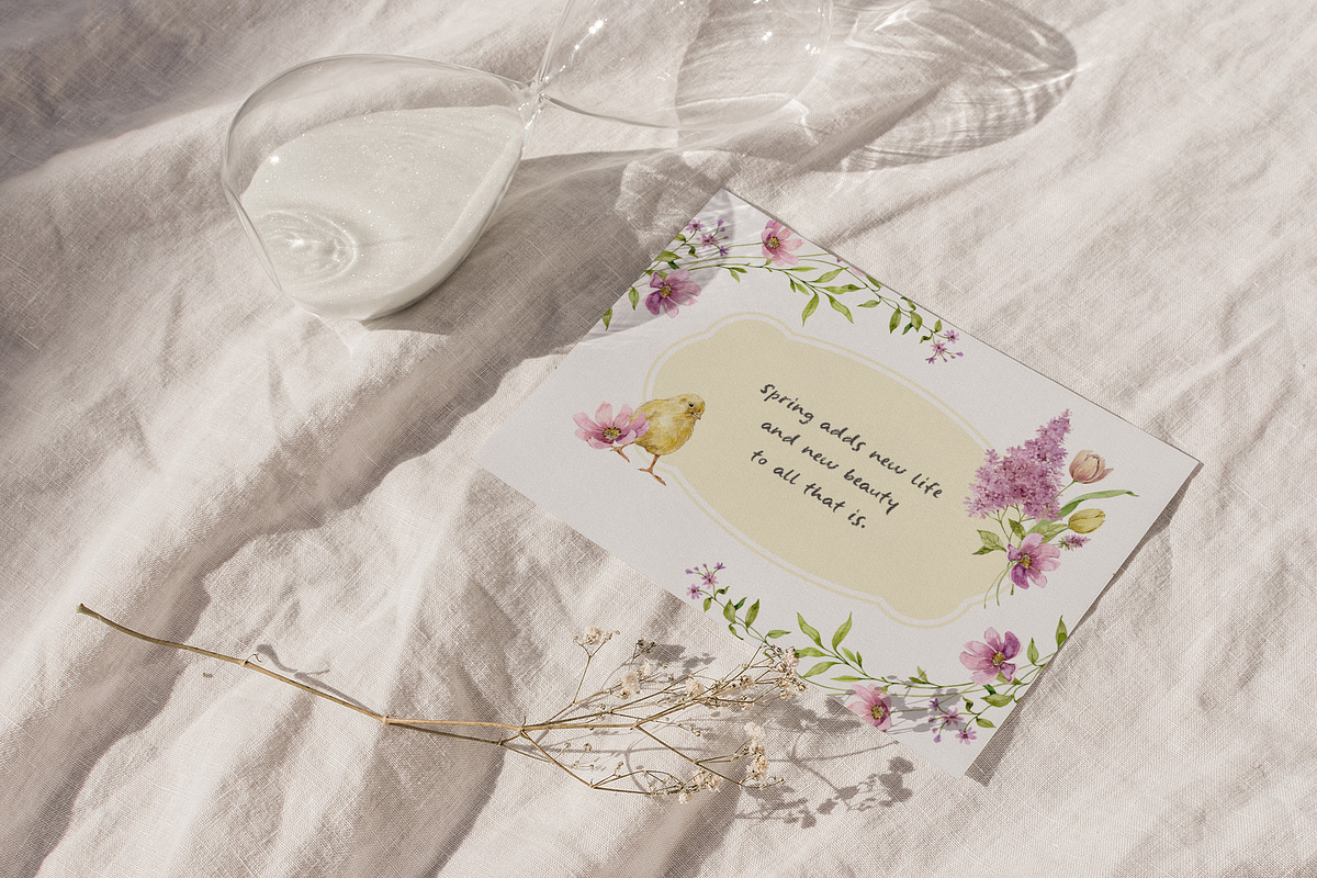 BLOOMING SEASON watercolor clipart, a Seasonal Illustration by long summer (Photo 15 of 15)