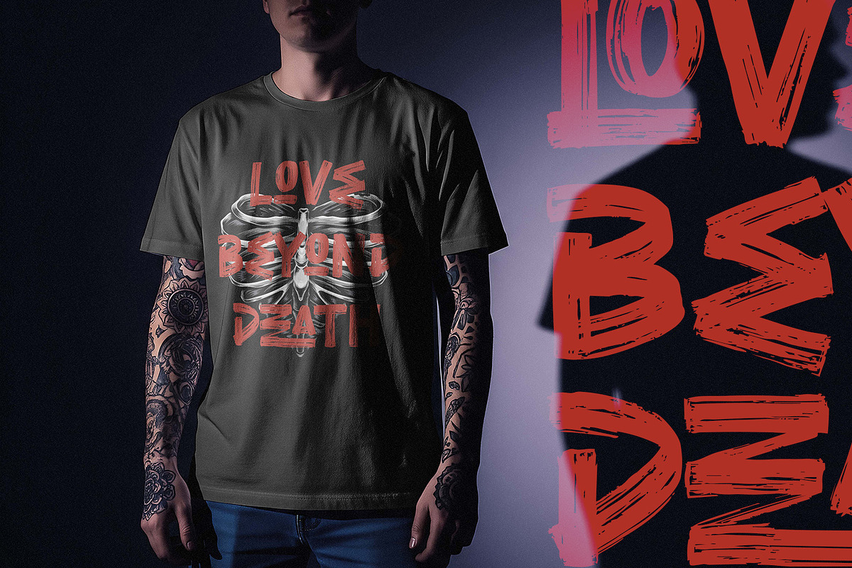 Everdeath – Handbrush Typeface, a Handwritten Font by Almarkhatype (Photo 12 of 15)