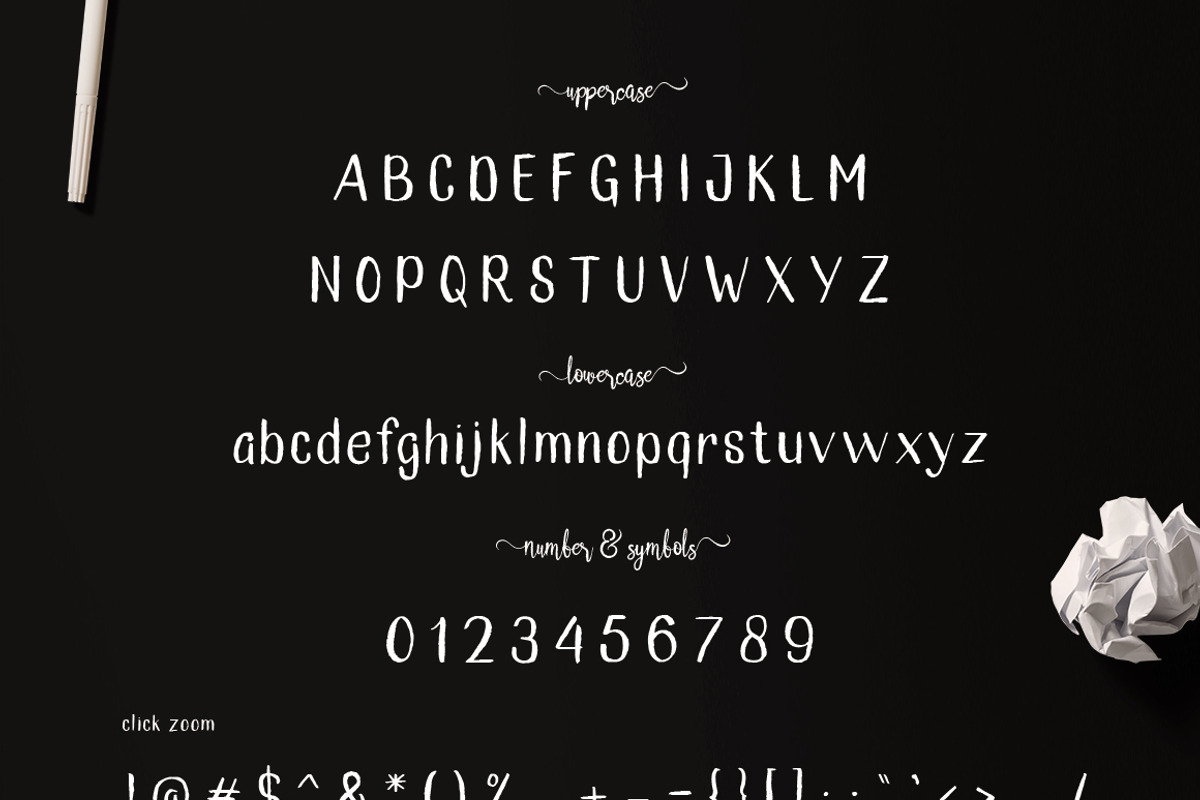 Vroffloow family Typeface preview 3