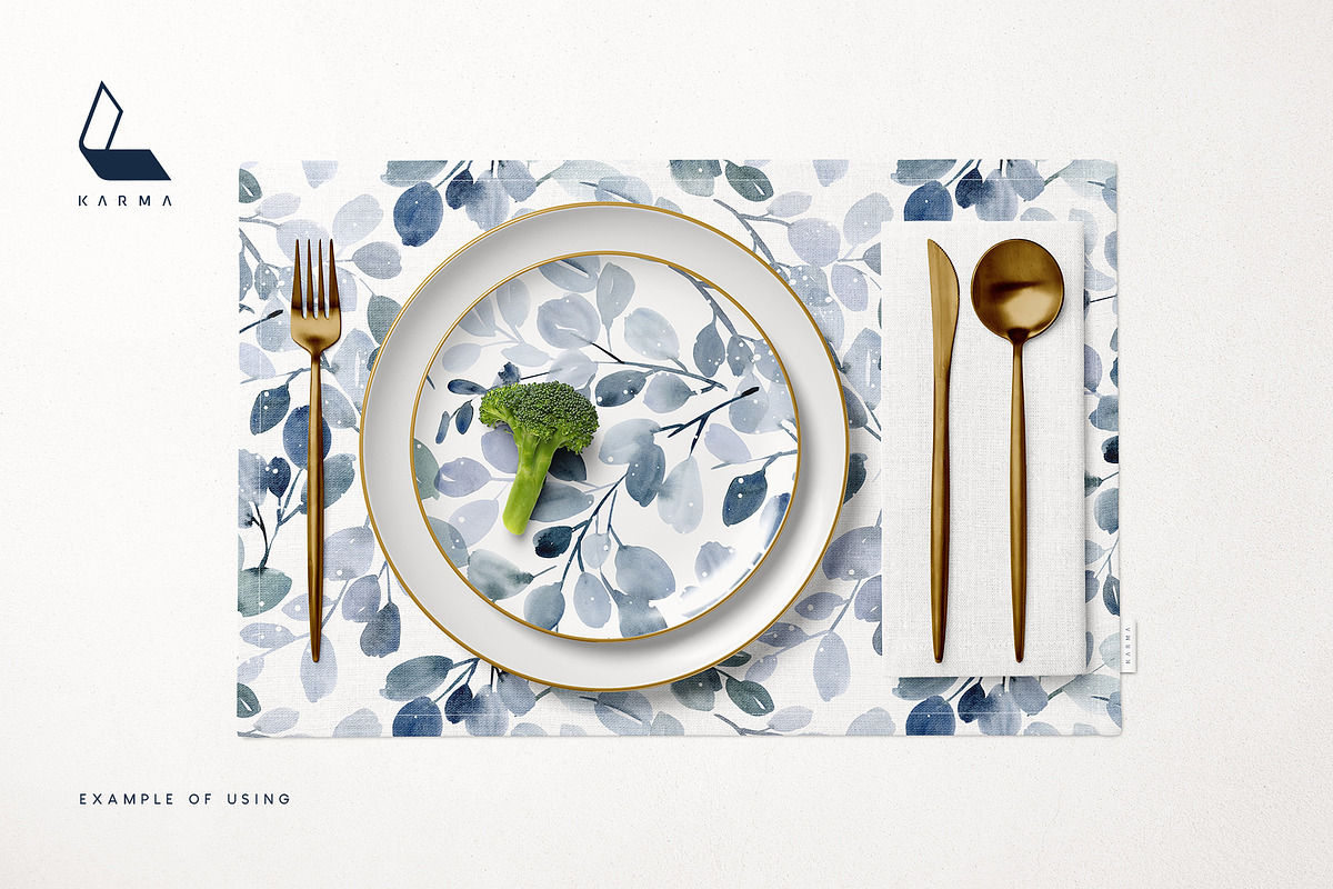 Frosted Flow Watercolor Set, a Pattern Graphic by Karma (Photo 2 of 12)