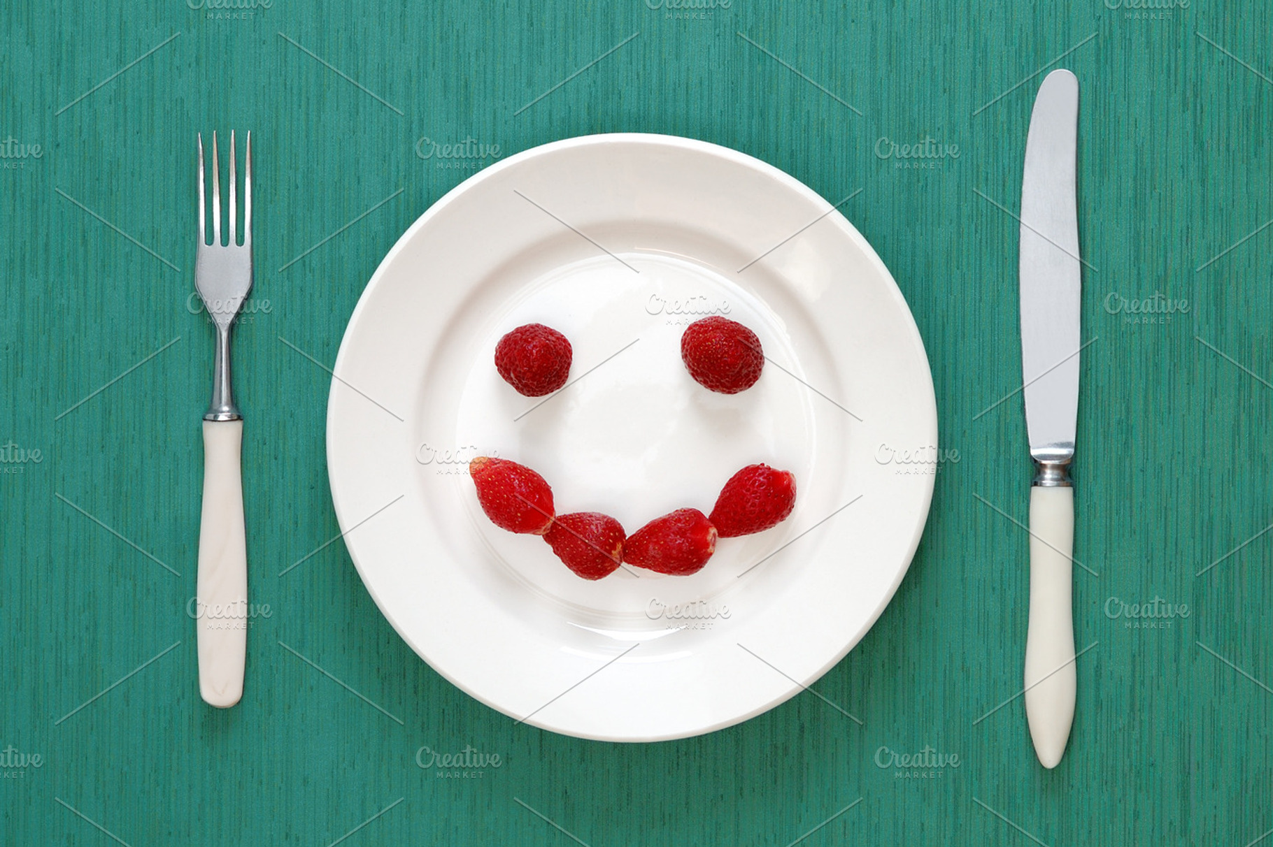 Fork Knife And Smiling Face