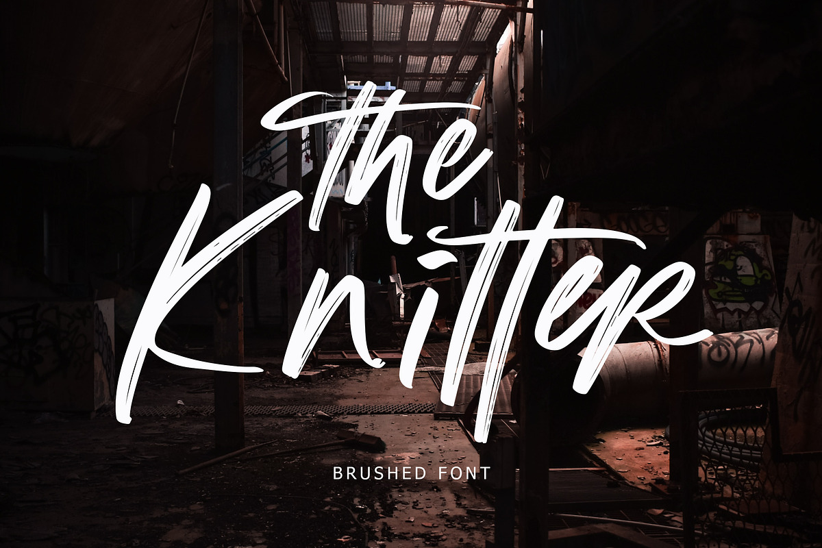 The Knitter Brushed Font, a Script Font by Lythcreative (Photo 1 of 8)
