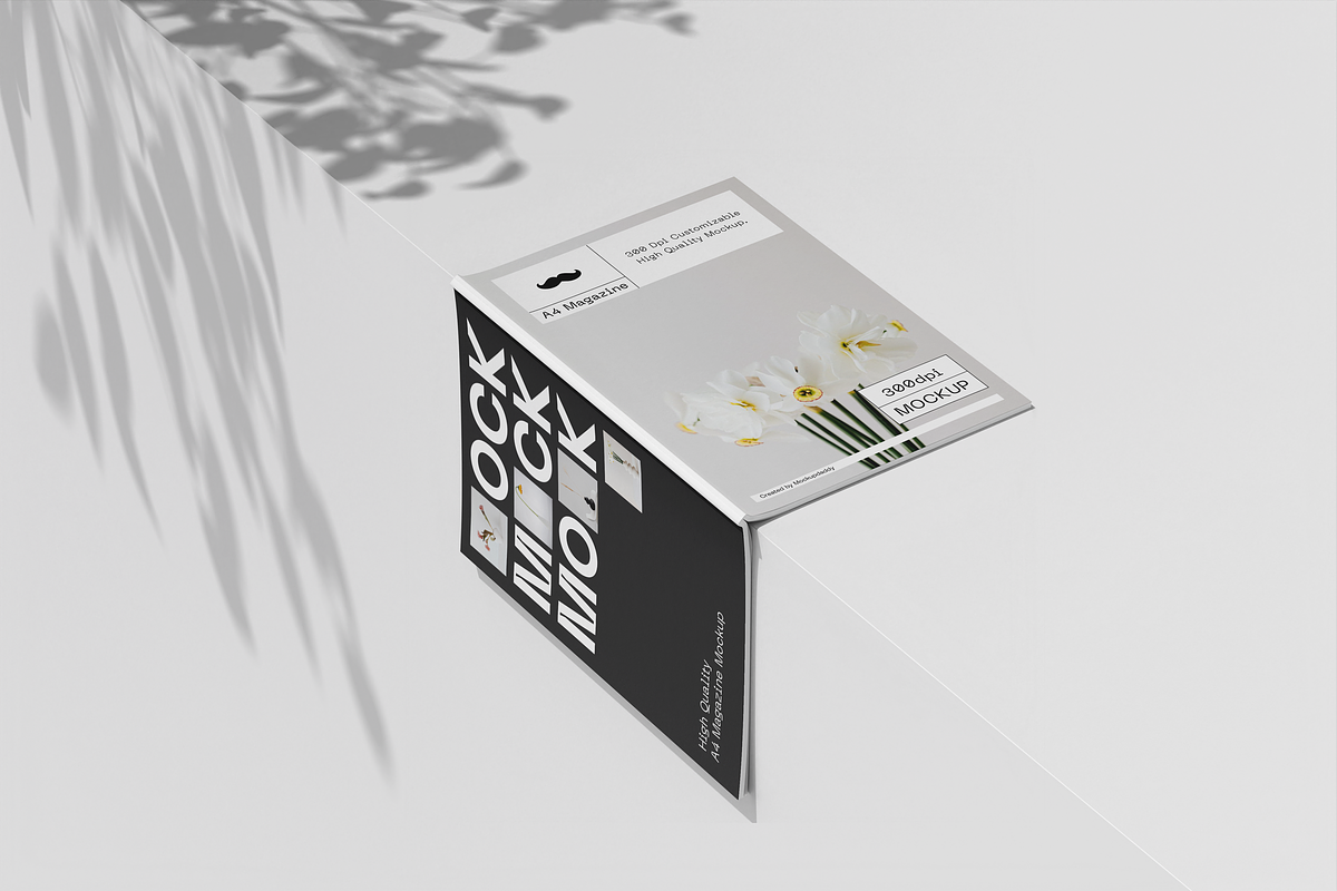 A4 Magazine Mockup, a Books & Magazine Mockup by Mockupdaddy (Photo 2 of 10)