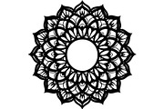 Minimal Black Lotus Mandala, a Decorative Illustration by Designer_Momina (Thumbnail 10 of 21)