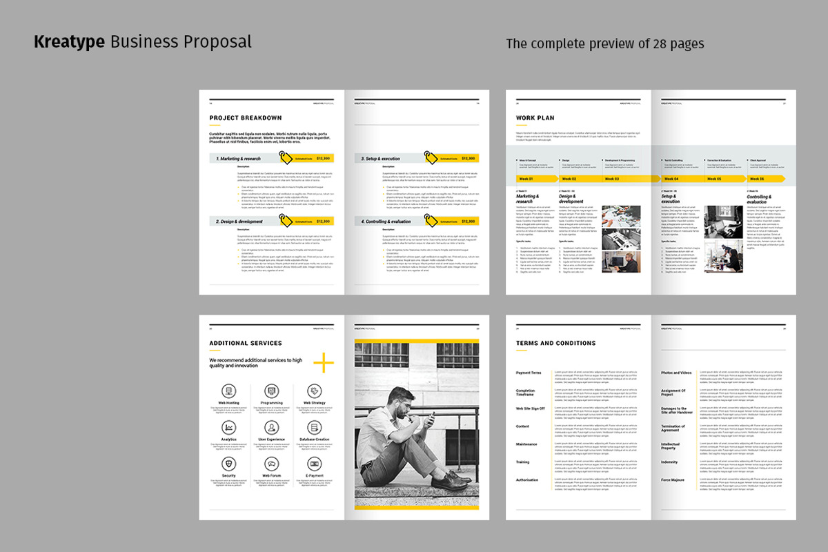 Kreatype Proposal, a Brochure Template by Kreatype Studio (Photo 4 of 20)