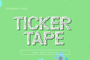 TICKER TAPE, a Slab Serif Font by Wow Magic (Thumbnail 1 of 3)