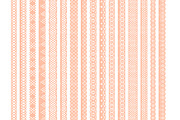 Peach Lace Vector Borders, an Illustration by Amanda Ilkov (Thumbnail 5 of 5)