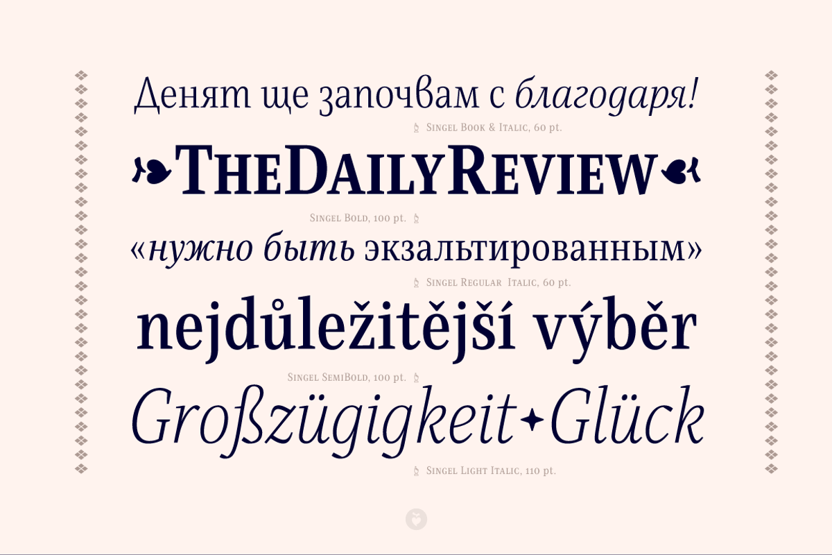 Singel, a Serif Font by Fontfabric (Photo 2 of 5)