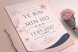 Korea Wedding Invitation, an Invitation Template by Aarley Kaiven