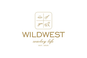 Vintage Retro Wild West Cowboy Logo, a Branding & Logo Template by Buqancreative