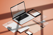 Stationary Mockup with Shadow, a Books & Magazine Mockup by Momogi (Thumbnail 3 of 7)