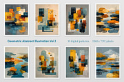 Geometric Abstract Illustration 1, a Decorative Illustration by Housui Patterns (Thumbnail 4 of 10)
