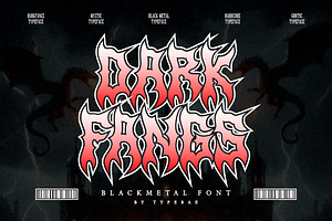 Darkfangs Blackmetal Font