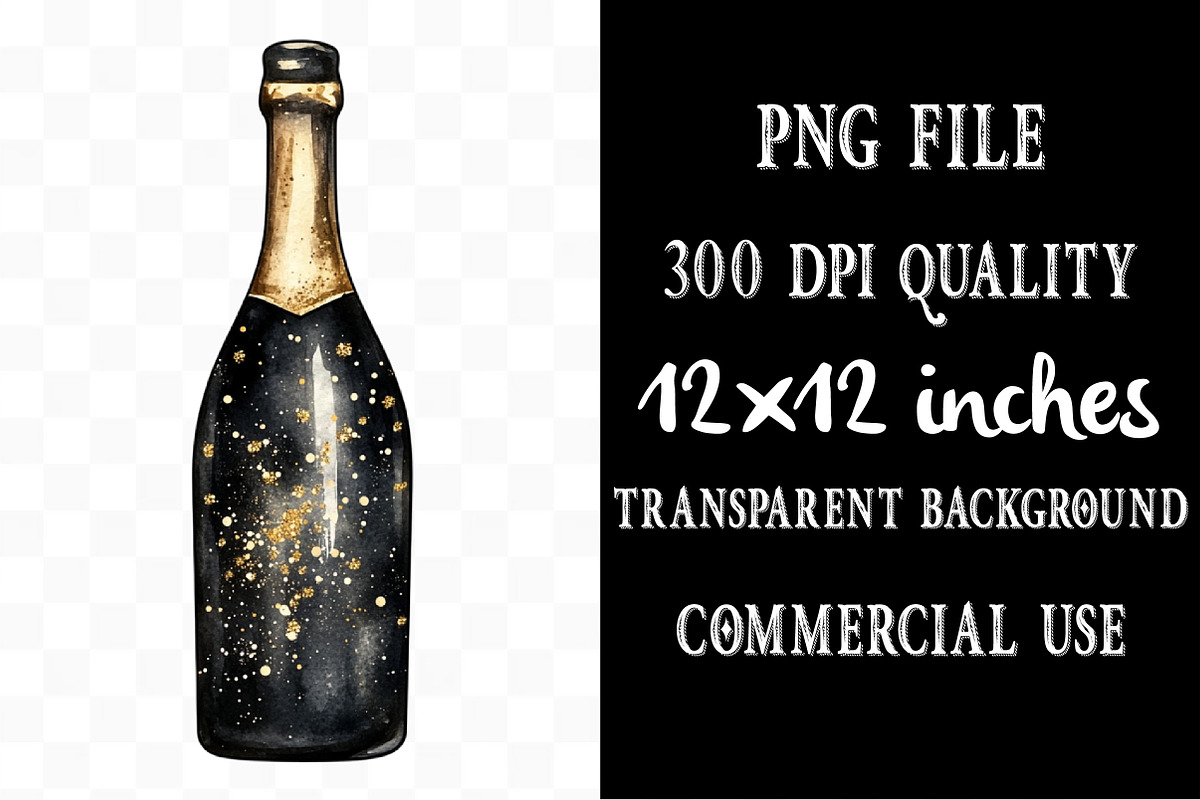 Golden and Black New Year Clipart, an Illustration by Designking (Photo 4 of 5)