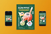 Slow Pitch Tournament Flyer Set, a Flyer Template by Aiyari Graphic (Thumbnail 1 of 3)