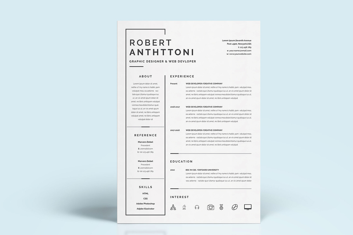ATS Friendly resume, a Resume Template by Blackcloud_Creations (Photo 8 of 8)