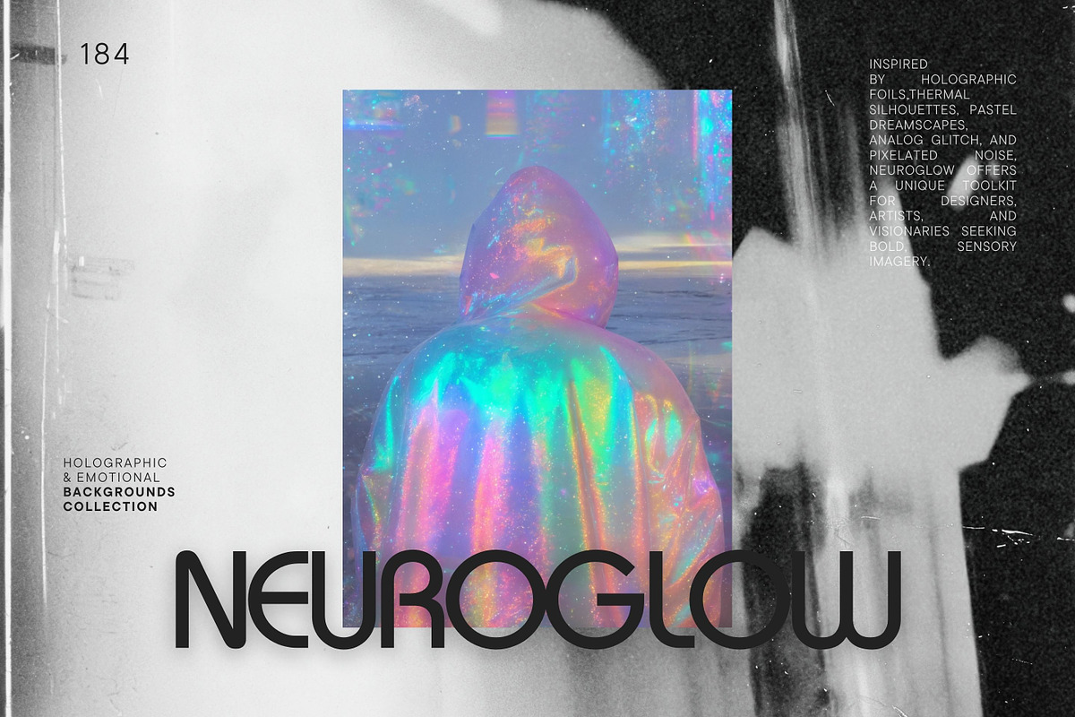 NEUROGLOW – Holographic & Emotional, a Background Graphic by Natali Batu (Photo 1 of 12)