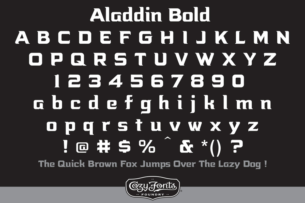 Aladdin Bold preview 2
