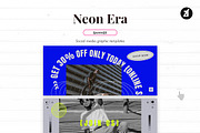 Neon era social media graphic, a Social Media Template by Chanut is industries (Thumbnail 8 of 11)
