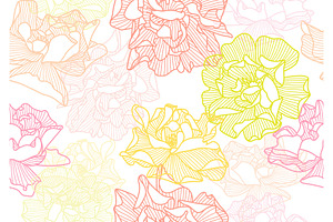 Seamless Pattern With Roses.