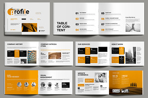 Company Profile Template Design, a Brochure Template by MightyDesign