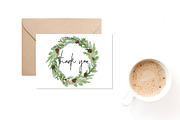 Winter Watercolor Greenery, an Illustration by DailyMiracleDigitals,LLC (Thumbnail 4 of 8)