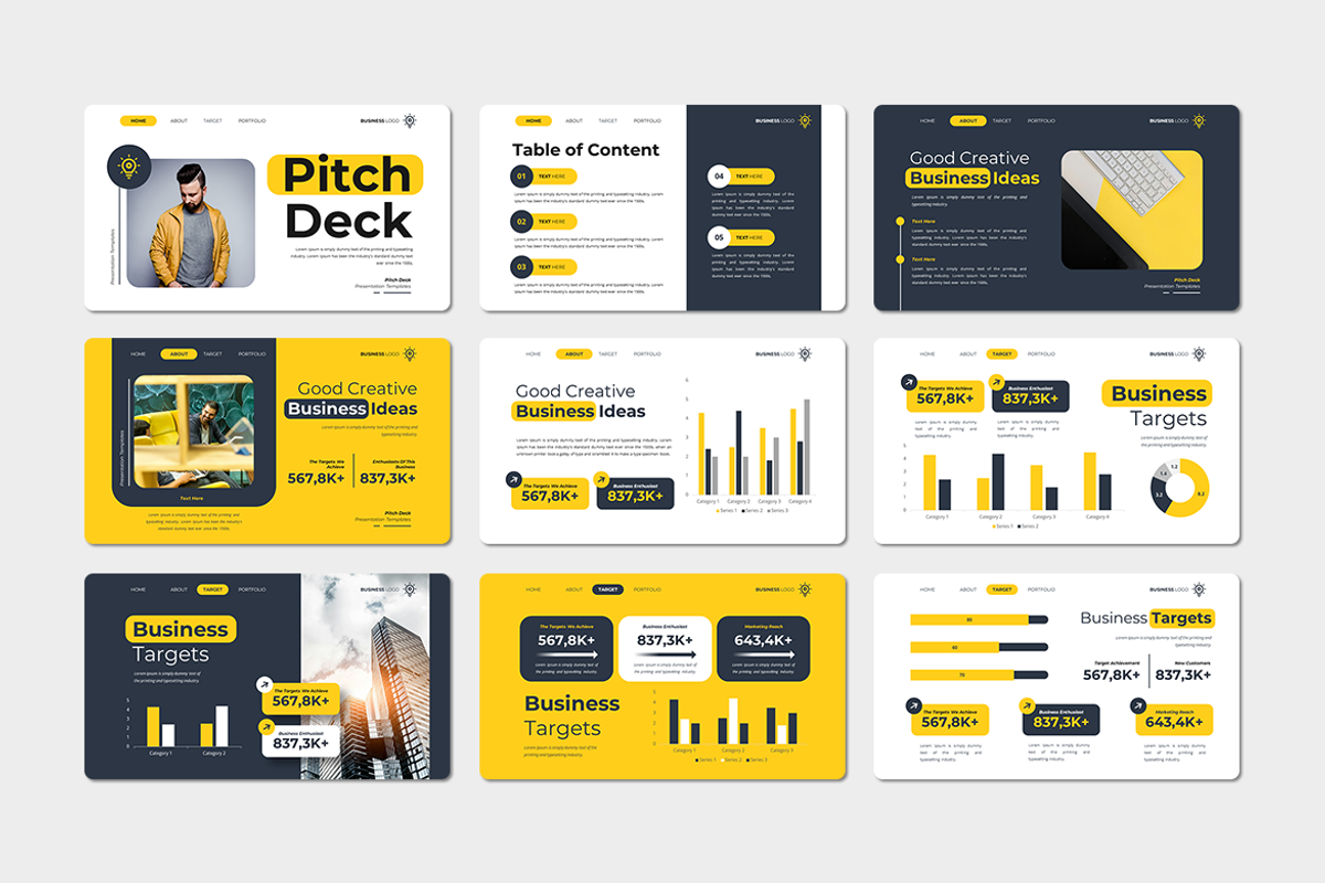 Pitch Deck - Keynote Template, a Presentation Template by Iqsiart Studio (Photo 2 of 3)