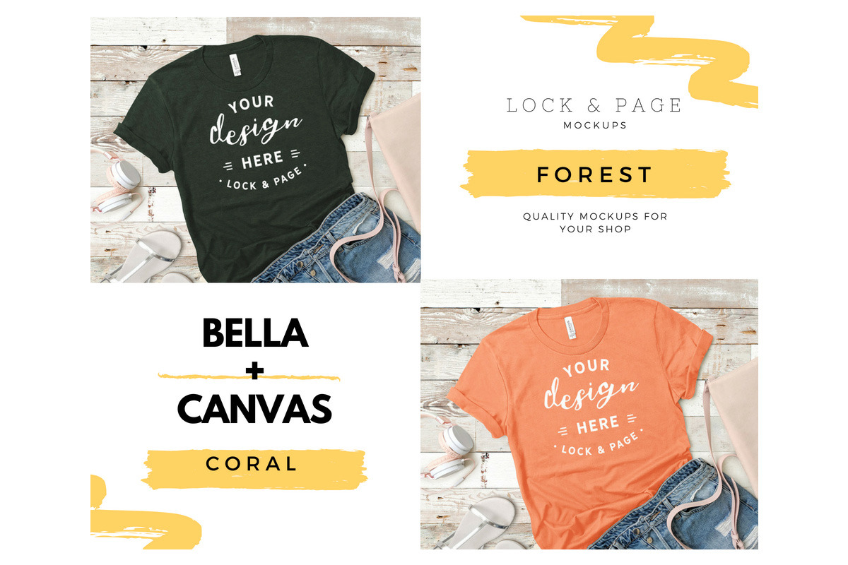 Bella Canvas 3001 Mega Bundle Mockup, a Shirt Mockup by lock and page (Photo 78 of 84)