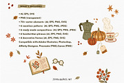 Cozy Autumn Rituals – Vector Clipart, a Decorative Illustration by Jenny Quince (Thumbnail 12 of 12)