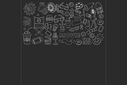 It's movie time! Linear vector set, a Texture Illustration by Art Loft (Thumbnail 8 of 16)