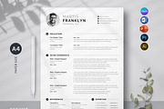 Resume Template Word, Canva, a Resume Template by Orcshape Studio (Thumbnail 1 of 5)