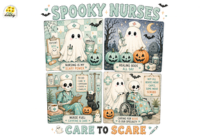 Preppy Oncology Nurse Halloween Png, an Object Graphic by Daisy Design
