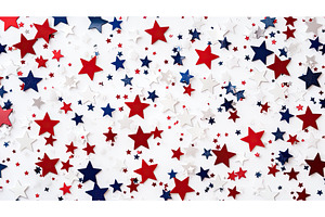scatte red white blue background ai, a Holiday Photo by pikepicture
