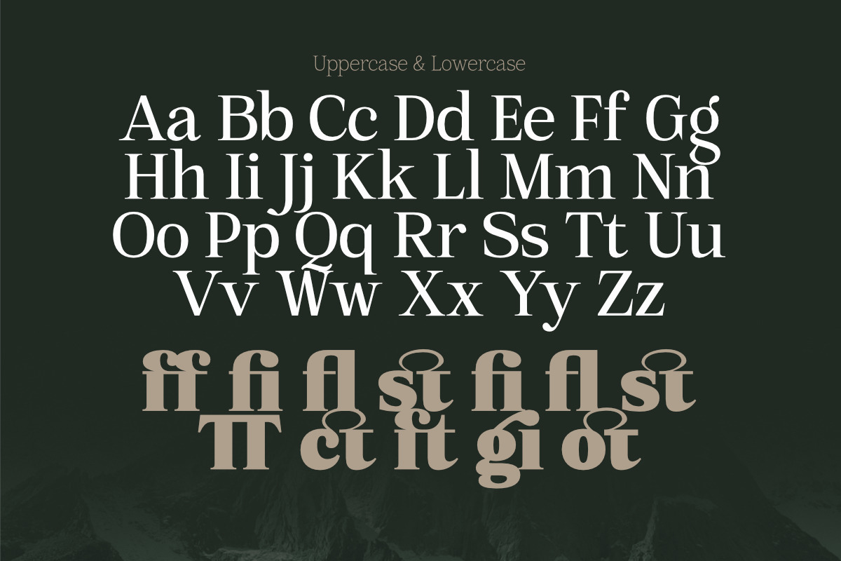 Mount Sagilite – Modern Serif Family, a Serif Font by Afkari Studio (Photo 2 of 12)