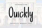 Quickly, a Handwritten Font by FreshTypeINK (Thumbnail 1 of 6)