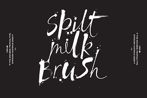 Spilt Milk Brush Font