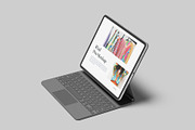 iPad Pro With Keyboard Mockup, an iPad Mockup by Graphiculon (Thumbnail 6 of 11)