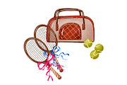Hand Drawn Tennis Clipart Set, an Object Graphic by the_myro (Thumbnail 5 of 13)