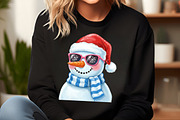 Glitter Christmas Snowman PNG, an Illustration by SinaCreation (Thumbnail 4 of 7)