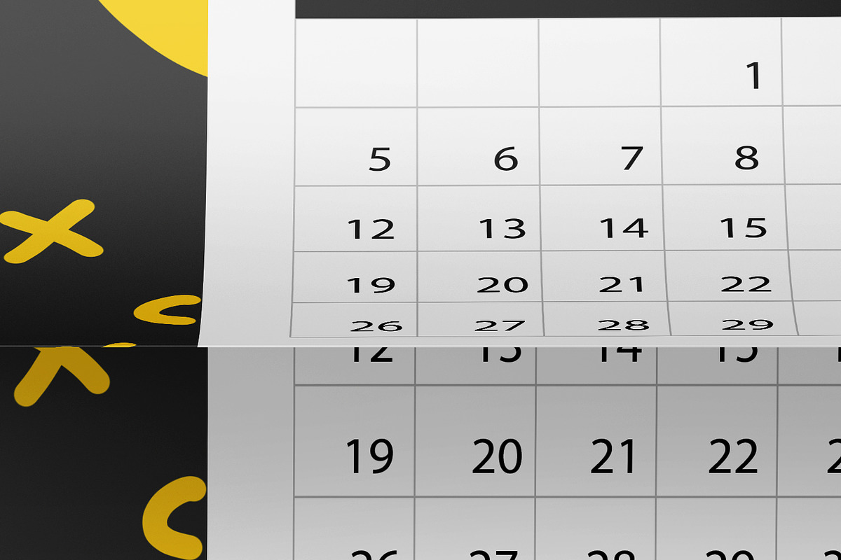 Wall Calendar Mockup Set, a Print Template by Graphic Bird (Photo 10 of 10)