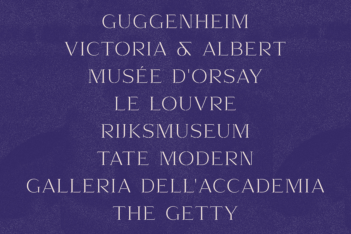 Kangri: Unique Elegant Stencil Serif preview 2